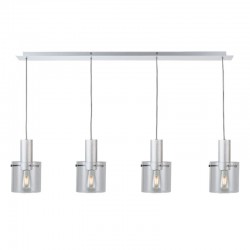 Vintage - Aluminium 4 Light over Island Fitting with Clear Glass Vintage - Aluminium 4 Light over Island Fitting with Clear Glass