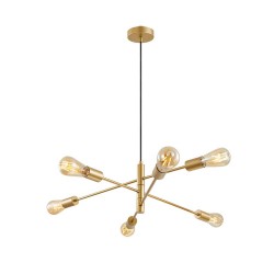 Venus - Satin Brass 6 Light Centre Fitting