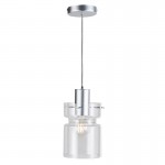 Camden - Aluminium Pendant with Decorative Clear Glass Camden - Aluminium Pendant with Decorative Clear Glass