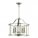 Adare - Satin Nickel 4 Light Lantern Pendant Adare - Satin Nickel 4 Light Lantern Pendant