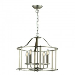 Adare - Satin Nickel 4 Light Lantern Pendant Adare - Satin Nickel 4 Light Lantern Pendant