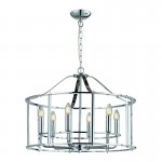 Adare - Chrome 6 Light Lantern Pendant Adare - Chrome 6 Light Lantern Pendant