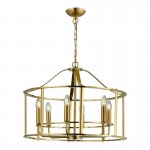 Adare - Matt Brass 6 Light Lantern Pendant Adare - Matt Brass 6 Light Lantern Pendant