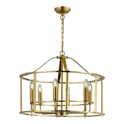 Adare - Matt Brass 6 Light Lantern Pendant Adare - Matt Brass 6 Light Lantern Pendant