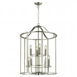 Adare - Satin Nickel 8 Light Lantern Pendant Adare - Satin Nickel 8 Light Lantern Pendant