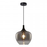 Berkley - Black Pendant with Smoked Glass ⌀ 24 cm Berkley - Black Pendant with Smoked Glass ⌀ 24 cm