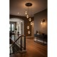 Cork Lighting-PF2576/6SMK - Vetro - Black 6 Light LED Cluster Pendant with Smoked Glass