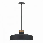 Matera - Dark Grey & Wood Pendant Matera - Dark Grey & Wood Pendant
