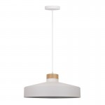 Matera - White & Wood Pendant Matera - White & Wood Pendant