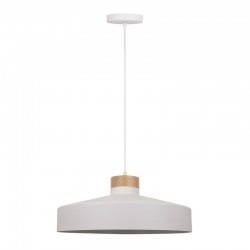 Matera - White & Wood Pendant Matera - White & Wood Pendant