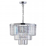 Lazio - Chrome 7 Light Chandelier with Crystal