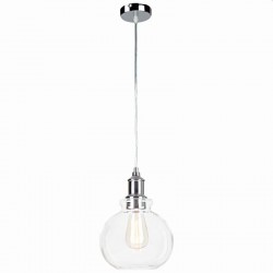 Taylor - Chrome Pendant with Clear Glass Taylor - Chrome Pendant with Clear Glass