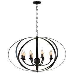 Salito - Matt Black 8 Light Centre Fitting Salito - Matt Black 8 Light Centre Fitting