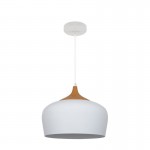 Matera - Sand White & Wood Pendant Matera - Sand White & Wood Pendant