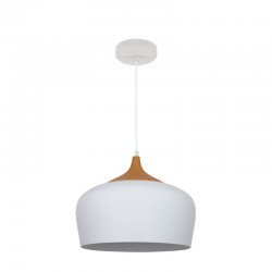 Matera - Sand White & Wood Pendant Matera - Sand White & Wood Pendant