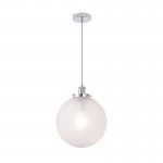 Silvia - Chrome Pendant with Clear Textured Glass Silvia - Chrome Pendant with Clear Textured Glass