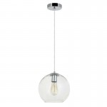 Globe - Chrome Pendant with Clear Glass ∅ 20 cm Globe - Chrome Pendant with Clear Glass ∅ 20 cm