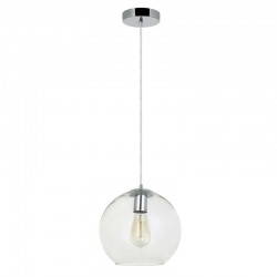 Globe - Chrome Pendant with Clear Glass ∅ 20 cm Globe - Chrome Pendant with Clear Glass ∅ 20 cm