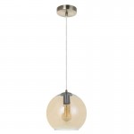 Globe - Antique Brass Pendant with Amber Glass ∅ 20 cm Globe - Antique Brass Pendant with Amber Glass ∅ 20 cm