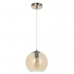 Globe - Antique Brass Pendant with Amber Glass ∅ 25 cm Globe - Antique Brass Pendant with Amber Glass ∅ 25 cm