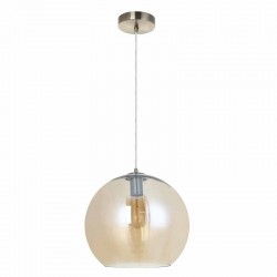 Globe - Antique Brass Pendant with Amber Glass ∅ 35 cm Globe - Antique Brass Pendant with Amber Glass ∅ 35 cm