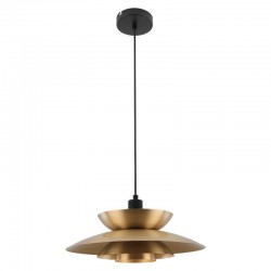Retro - Black & Brass Pendant Ø 38 cm