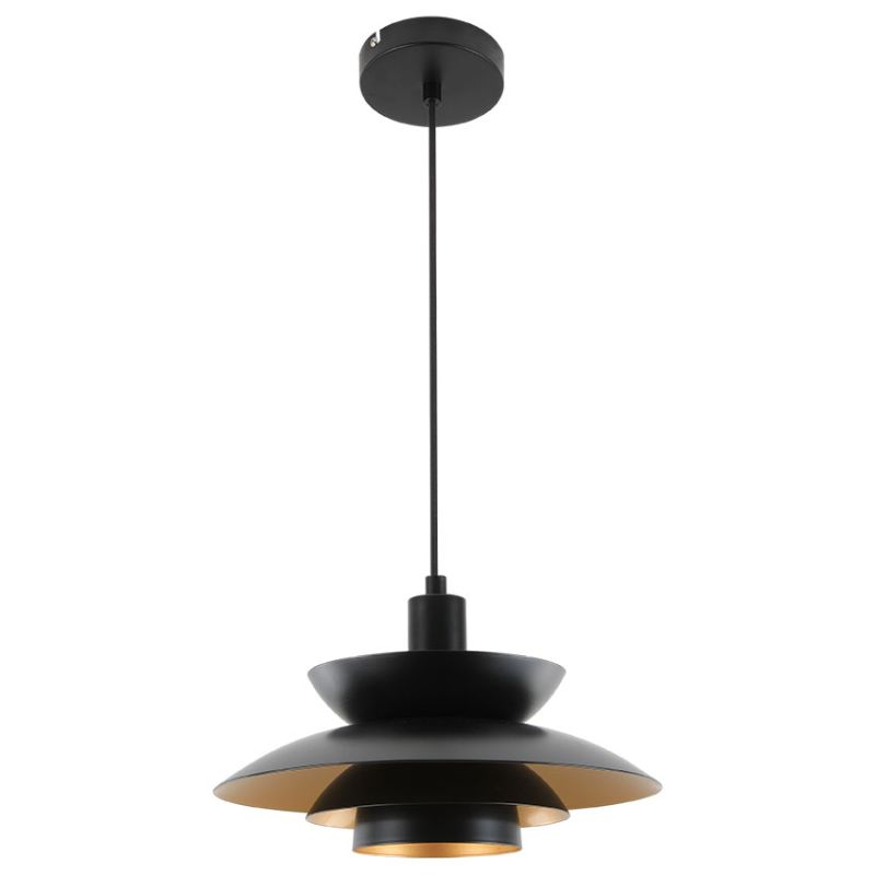 Cork Lighting-PFRETROS/BLK - Retro - Black Pendant Ø 30 cm