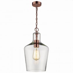 Taylor - Copper Pendant with Clear Glass Taylor - Copper Pendant with Clear Glass