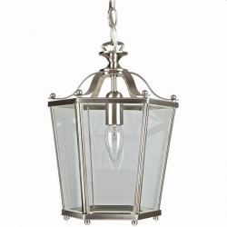 Lanterns - Satin Nickel Lantern Pendant