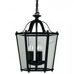 Lanterns - Black 3 Light Lantern Pendant Lanterns - Black 3 Light Lantern Pendant