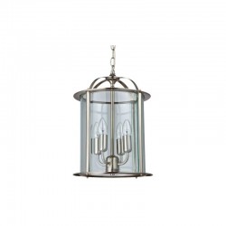 Lanterns - Satin Nickel 4 Light Lantern Pendant Lanterns - Satin Nickel 4 Light Lantern Pendant
