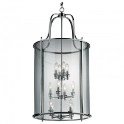 Lanterns - Polished Chrome 12 Light Lantern Pendant Lanterns - Polished Chrome 12 Light Lantern Pendant