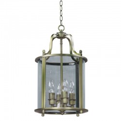 Lanterns - Antique Brass 4 Light Lantern Pendant Lanterns - Antique Brass 4 Light Lantern Pendant