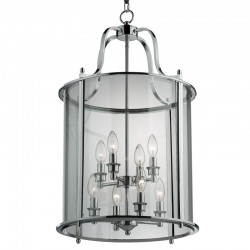 Lanterns - Polished Chrome 8 Light Lantern Pendant Lanterns - Polished Chrome 8 Light Lantern Pendant