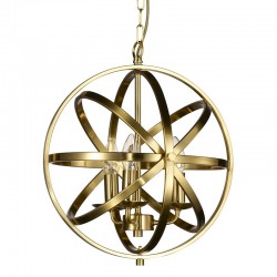 Besca - Matt Brass 3 Light Spherical Cage Pendant Besca - Matt Brass 3 Light Spherical Cage Pendant