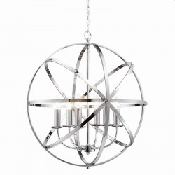 Besca - Chrome 6 Light Spherical Cage Pendant Besca - Chrome 6 Light Spherical Cage Pendant