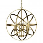 Besca - Matt Brass 6 Light Spherical Cage Pendant Besca - Matt Brass 6 Light Spherical Cage Pendant