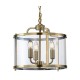 Cork Lighting-PL5421/3AB - Zaros - Antique Brass 3 Light Lantern Pendant