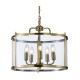 Cork Lighting-PL5421/5AB - Zaros - Antique Brass 5 Light Lantern Pendant