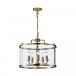 Zaros - Antique Brass 5 Light Lantern Pendant