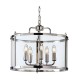 Cork Lighting-PL5421/5PN - Zaros - Polished Nickel 5 Light Lantern Pendant
