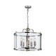 Cork Lighting-PL5421/5PN - Zaros - Polished Nickel 5 Light Lantern Pendant