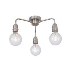 Rion - Satin Nickel 3 Light Semi Flush
