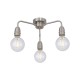 Cork Lighting-SF2312/3SN - Rion - Satin Nickel 3 Light Semi Flush