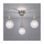 Rion - Satin Nickel 3 Light Semi Flush
