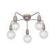 Cork Lighting-SF2312/5SN - Rion - Satin Nickel 5 Light Semi Flush