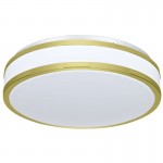Kobe - Gold LED Flush with White Diffuser Ø 28.5 cm