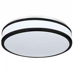 Kobe - Black LED Flush with White Diffuser Ø 28.5 cm Kobe - Black LED Flush with White Diffuser Ø 28.5 cm