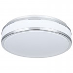 Kobe - Chrome LED Flush with White Diffuser Ø 34.5 cm