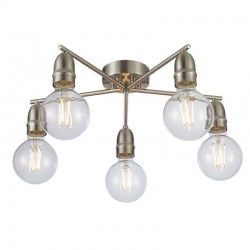 Venus - Satin Nickel 5 Light Flush